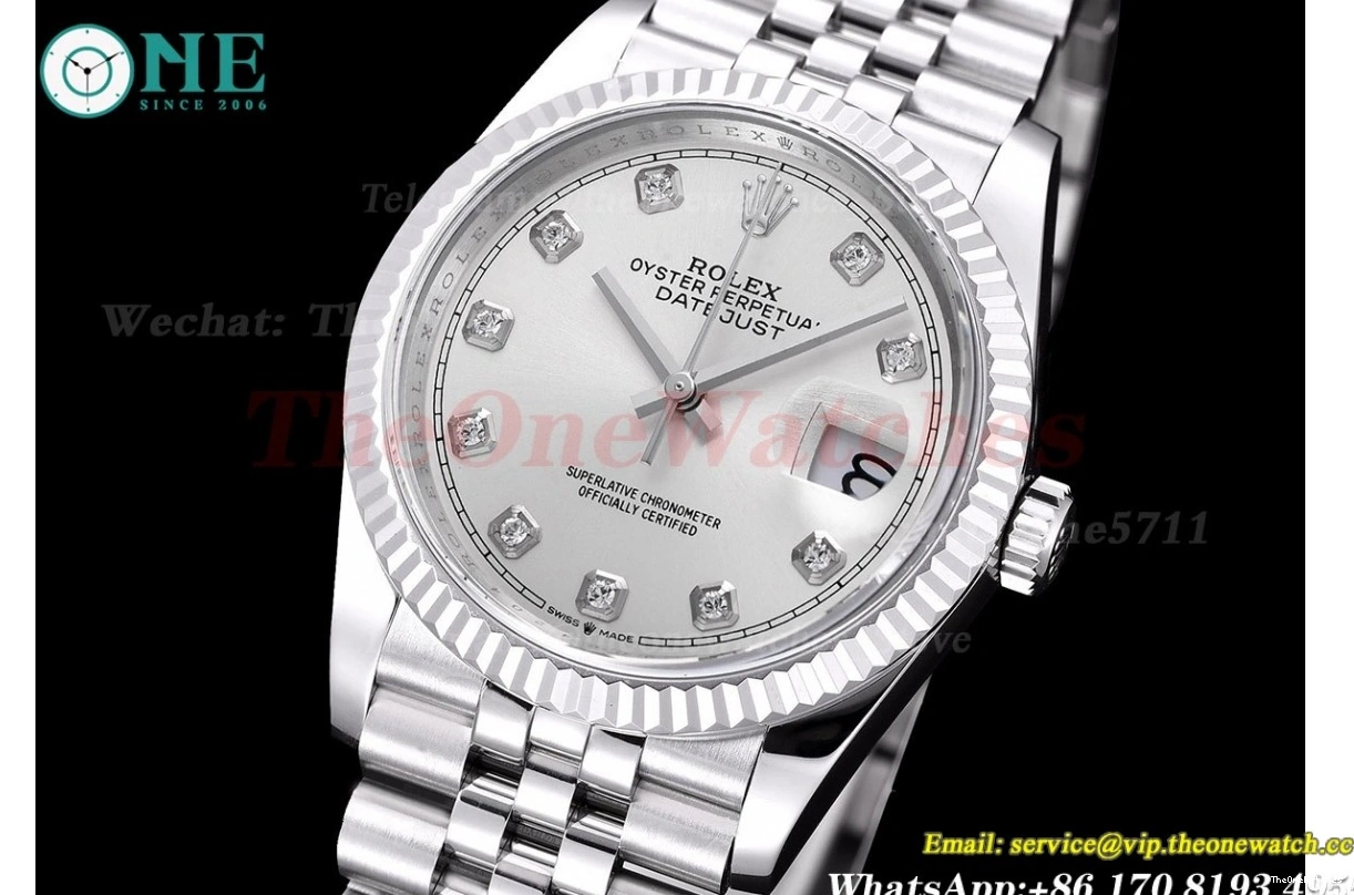 Datejust 36mm GMF Silver 904L Dia 126234 SS SS VR3235 Jubilee 0307